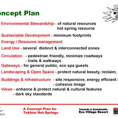 Takhini Hot Springs Resort Concept Plan